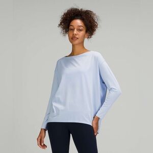 Lululemon Back in Action Long Sleeve Shirt- Pastel Blue